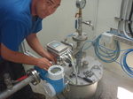 Wechsel eine hydraulischen Einrichtung für einen Mineralwasserabfüllbetrieb im Schwarzwald